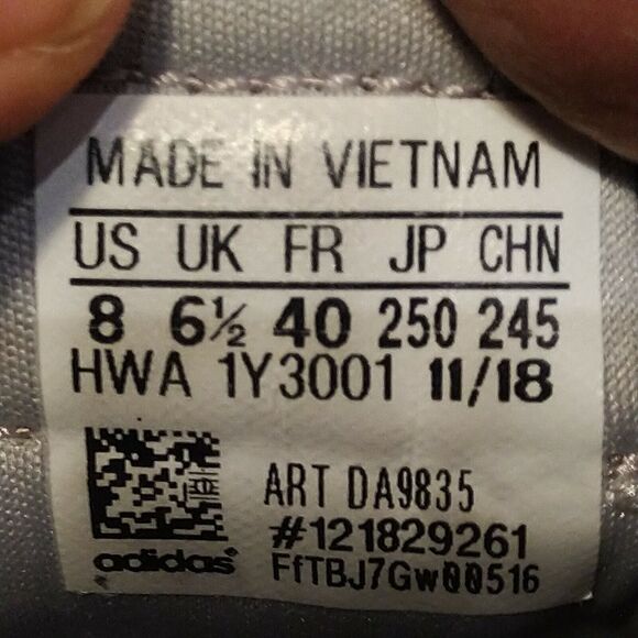 Adidas Womens Cloudfoam QT Flex DA9835 Gray Running Shoes Sneaker Size 8 - Picture 12 of 12